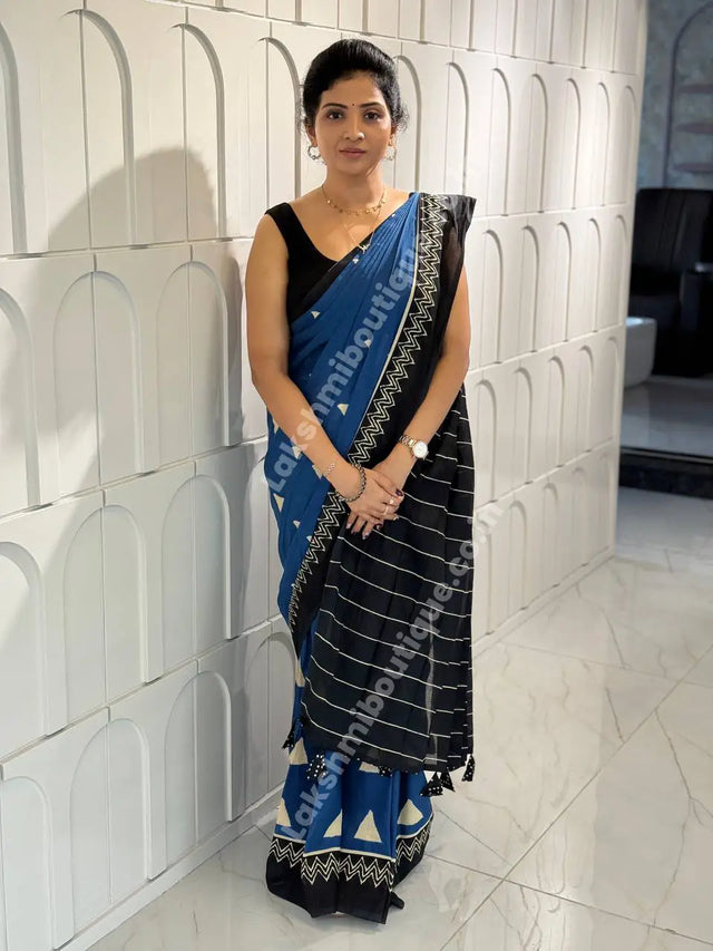 Cotton With Bagru Dabu Print