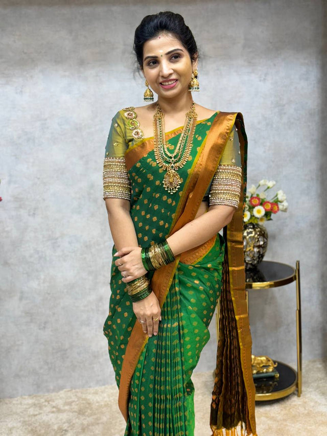 Buy Kanchipuram Silk Sarees , Wedding Silk Sarees - Lakshya Sarees