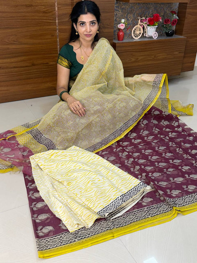 Kota Doria Salwar Suit (UNSTITCHED)