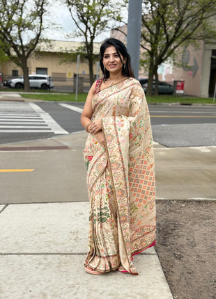 Handloom Munga Crepe  Pashmina