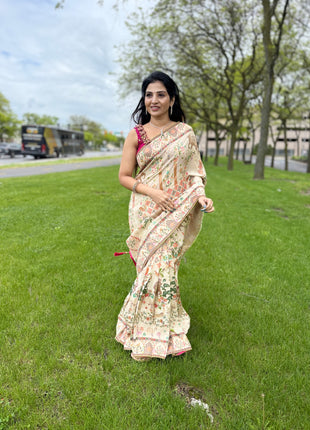 Handloom Munga Crepe  Pashmina