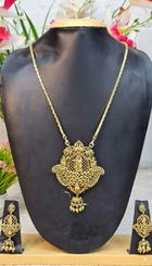 Long Dollar Chain With Earring