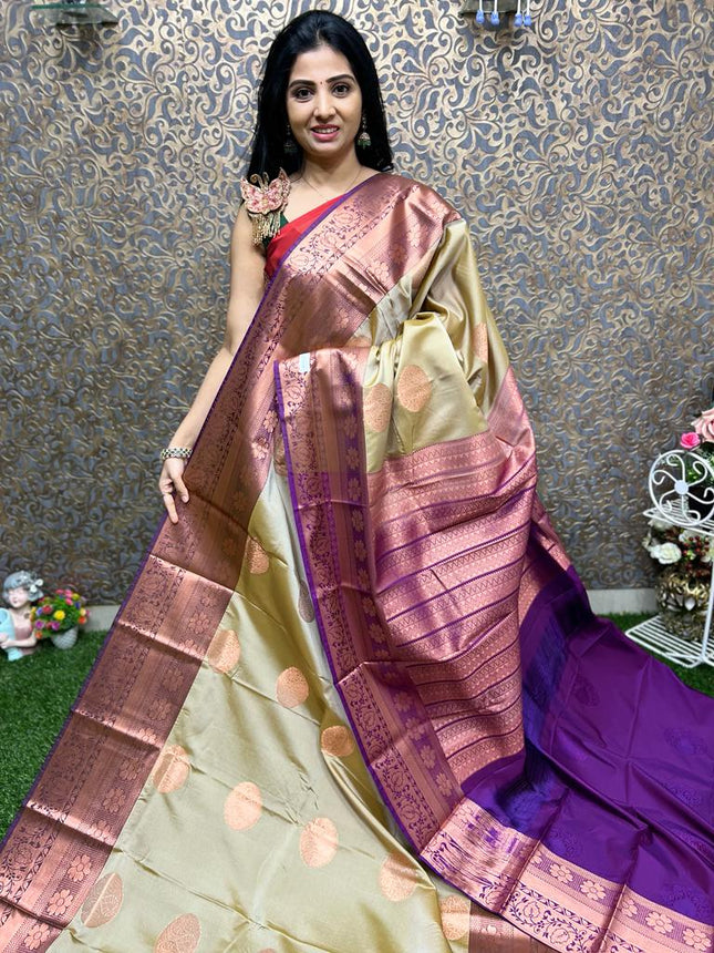 Long Border Kanchi Silk