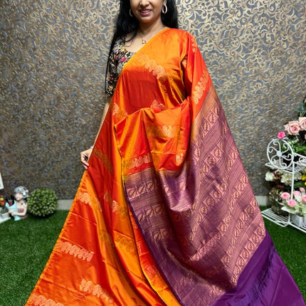 Border Less Kanchi Silk