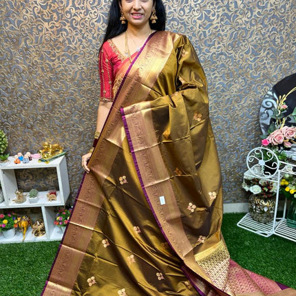 Premium Kanchi Gold Zari