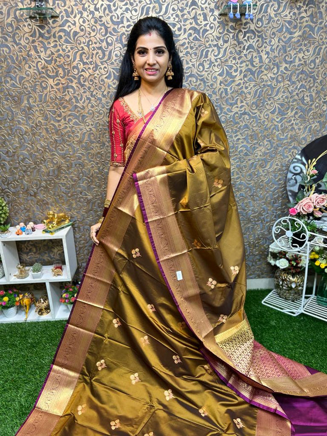 Premium Kanchi Gold Zari