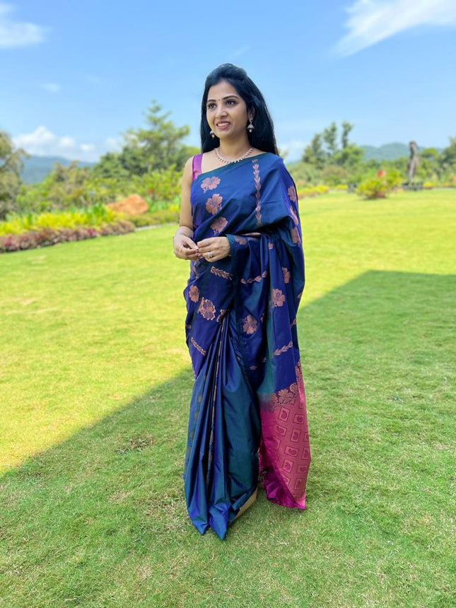 Border Less Kanchi Silk