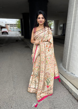 Handloom Munga Crepe  Pashmina
