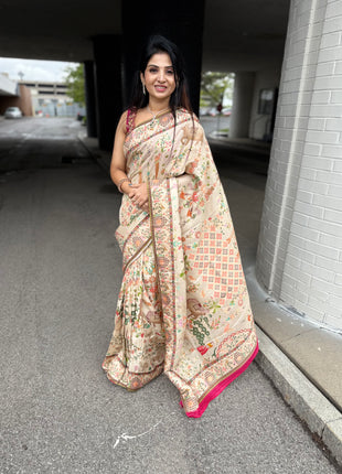 Handloom Munga Crepe  Pashmina