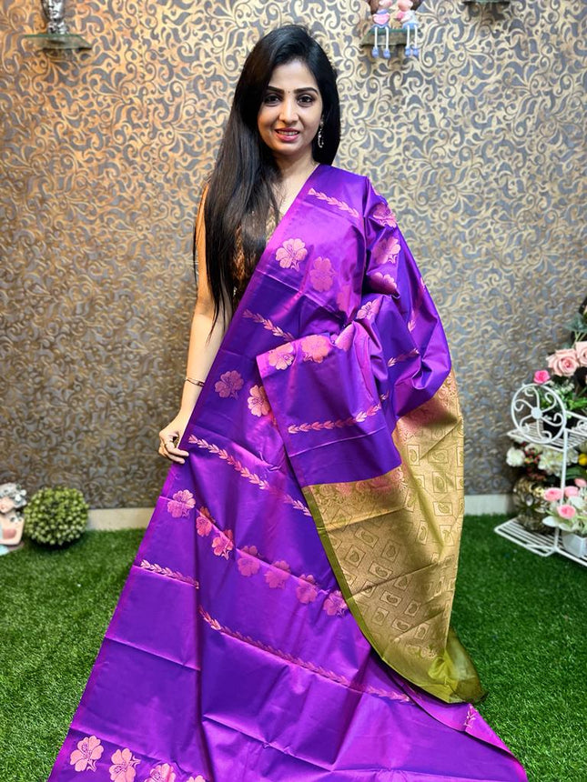 Border Less Kanchi Silk