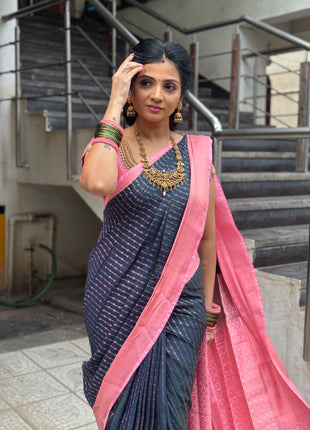 Kanchi Silk - Bottle Green