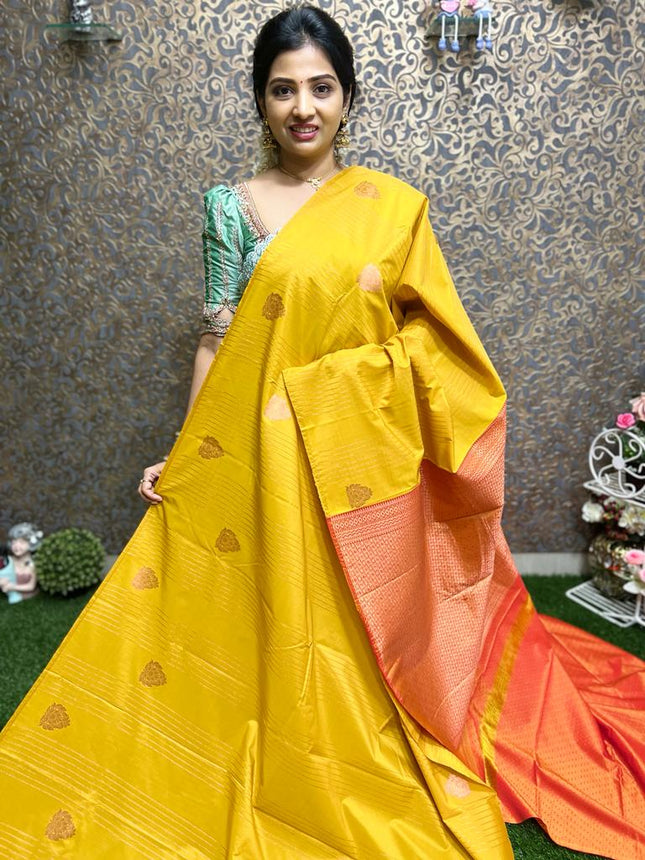 Border Less Kanchi Silk