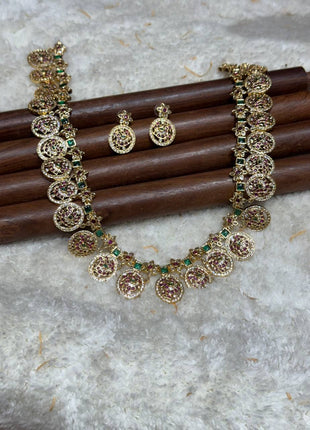 Temple with Diamond look Stone