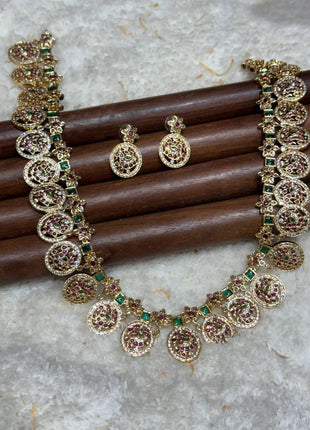 Temple with Diamond look Stone