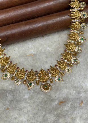 Temple with Diamond look Stone