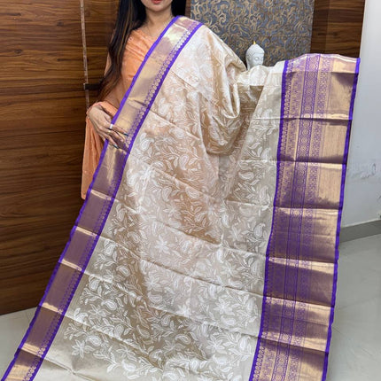 Kanchi Silk With Rich Embroidery Work