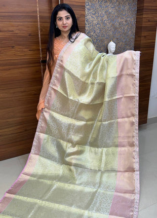 Katan With Lace Work Border