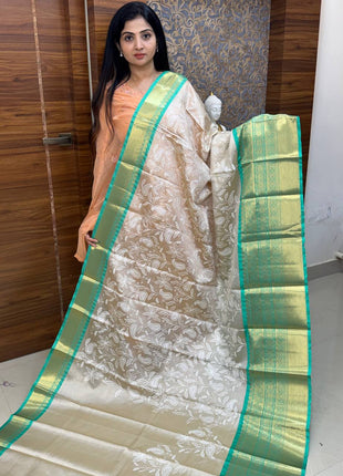 Kanchi Silk With Rich Embroidery Work