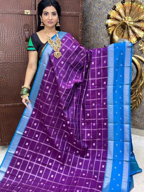 Premium Kanchi Silver Zari