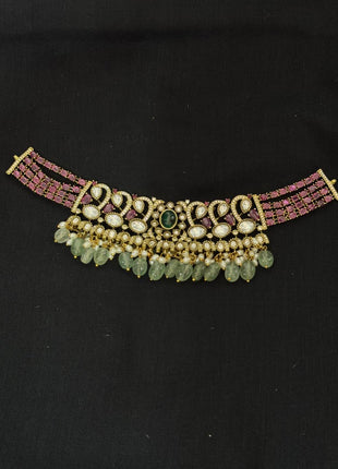 Stone With Choker Necklace Jewellery
