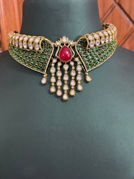 Stone With Choker Necklace Jewellery