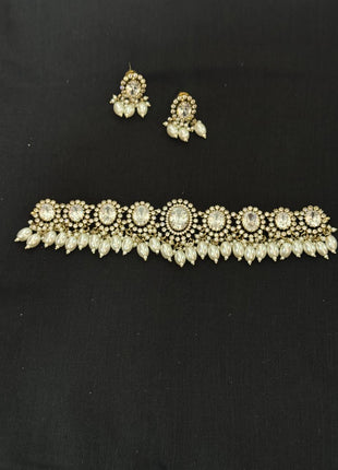 Stone With Choker Necklace Jewellery