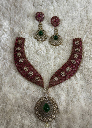 Stone With Choker Necklace Jewellery
