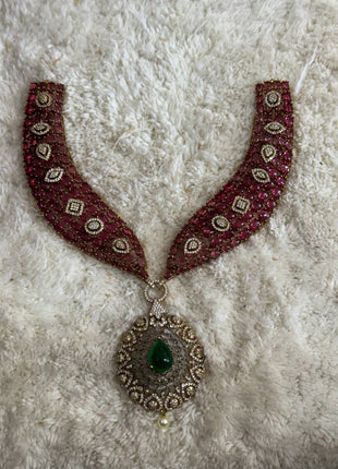 Stone With Choker Necklace Jewellery