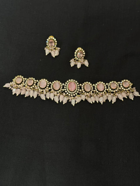 Stone With Choker Necklace Jewellery