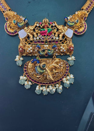 Temple with Diamond look Stone