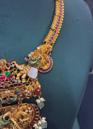 Temple with Diamond look Stone