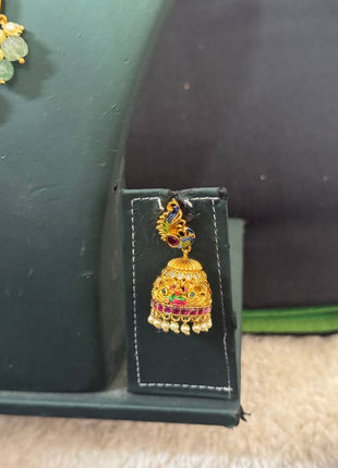 Temple with Diamond look Stone