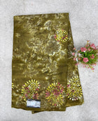 Cotton With Black Printed