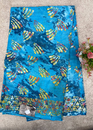 Cotton With Black Printed