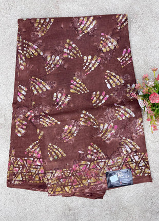 Cotton With Black Printed