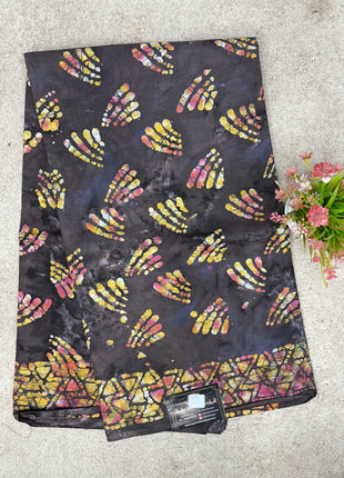 Cotton With Black Printed