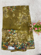 Cotton With Black Printed