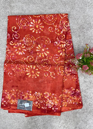 Cotton With Black Printed