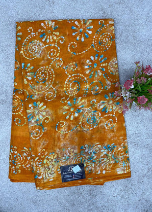 Cotton With Black Printed