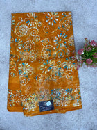 Cotton With Black Printed