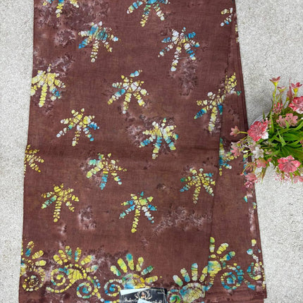 Cotton With Black Printed