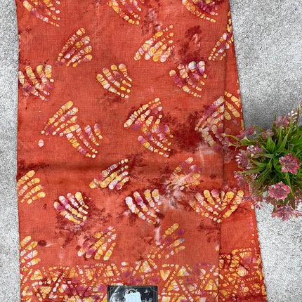 Cotton With Black Printed