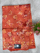 Cotton With Black Printed