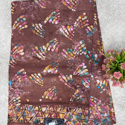 Cotton With Black Printed