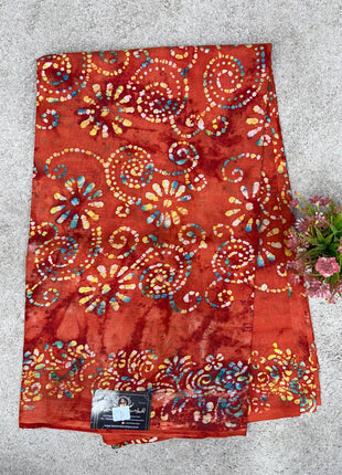 Cotton With Black Printed