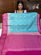 Premium Kanchi Silver Zari