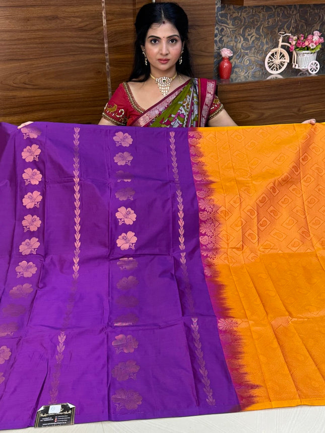 Border Less Kanchi Silk