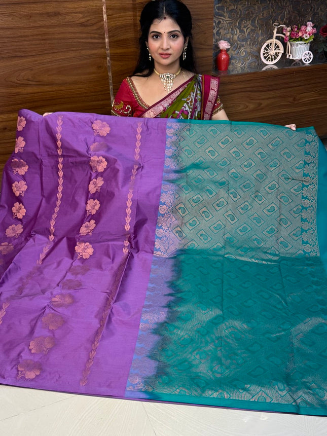 Border Less Kanchi Silk
