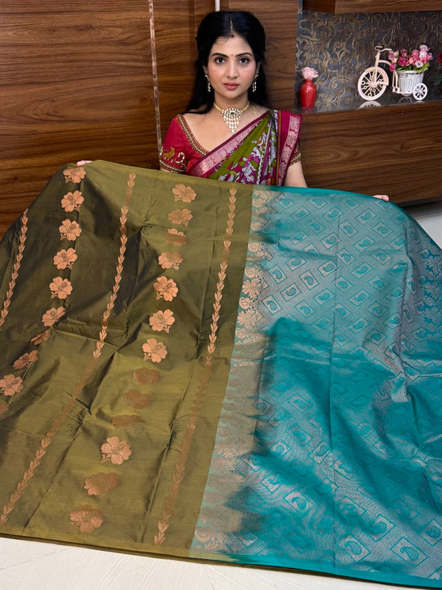 Border Less Kanchi Silk
