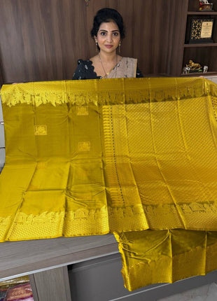 Premium Kanchi Gold Zari Pallaku Design